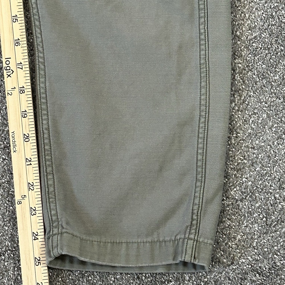 American Eagle Cotton Utility Pants - Women's 6 Short/Crop - Green Patch Pockets - Picture 9 of 11